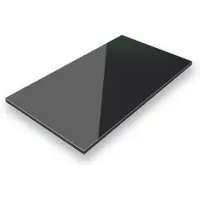 ALUVERBUND24 70x70cm Aluverbundplatte Aluminiumverbund Schwarz RAL 9005 3mm 0,3mm