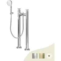 Burlington Standarmaturen Retro/Vintage Serie Riviera Chrom/Gold von Bathrooms
