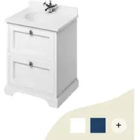 Burlington Waschtische stehend Retro/Vintage Serie Weiß/Grün/Grau von Bathrooms