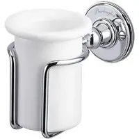 Burlington Zahnputzbecher Retro/Vintage Serie Chrom von Bathrooms