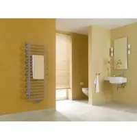 Arbonia Cobratherm Badheizkörper, Serie glanzsilber, Maße 1141 x 400 x 58 mm, links, Anschluss 99, Wärmeleistung 380 W