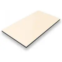 ALUVERBUND24 150x300cm Aluverbundplatte Aluminiumverbund Elfenbein RAL 1015 3mm 0,3mm