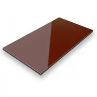 ALUVERBUND24 70x70cm Aluverbundplatte Aluminiumverbund Braun RAL 8015 3mm 0,3mm