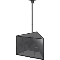 KIMEX - Deckenhalterung für 3 TV-Bildschirme 50"- 75" Verstellbare Höhe 86-325 cm