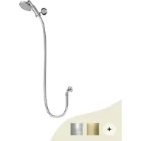 Burlington Handbrausen Retro/Vintage Serie Riviera Chrom/Gold von Bathrooms