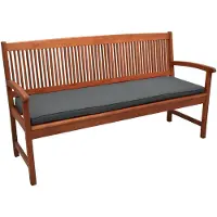 Beautissu Loft BK Auflage Bankkissen Sitzkissen, 100x48x5cm Graphitgrau