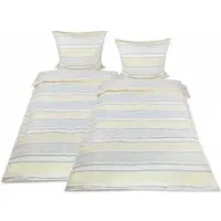 Beautissu Viola Bettwäsche 135x200cm + Kissenbezug 80x80cm Beige Biber 4tlg