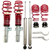 Jom Car-Parts GmbH Redline Gewindefahrwerk passend für Skoda Fabia 6Y inkl. Kombi-Modelle 1.2, 1.4, 1.4 TDI, 1.9SDI, 1.9TDI, 2.0 Baujahr 12.1999 - 2007