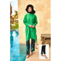 Turkishsouq Grünes Hochleistungs-Burkini-Set mit vollständiger Abdeckung