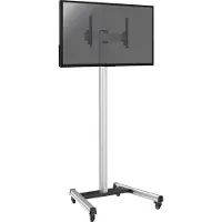 KIMEX Rollbarer Bildschirmständer für Fernseher, Größe 32'' - 75'' - Höhe 240 cm - Neigbar