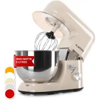 Klarstein Küchenmaschine, Knetmaschine mit 5L Schüssel, 2000W Profi Küchenmaschine mit Knethaken und Schneebesen, Universal Küchenmaschine mit 6 Stufen, Teigmaschine zum Rühren, Kneten und Aufschlagen