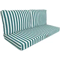 Deco Arts Abnehmbare Gartenkissen 120x60cm - Grüne Streifen