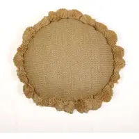 Deco Arts Kissen im Raphia-Look - Sonnenform - 50x15cm