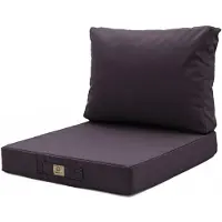 Deco Arts Kissen für Gartenlounge, abnehmbar, Kohlengrau, 50x50cm