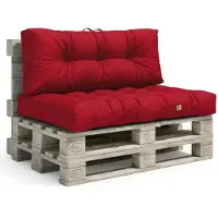 Deco Arts Set Outdoor-Kissen für chilirote Palette 120 x 80, wasserdicht und UV-beständig, DECOARTS