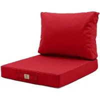Deco Arts Kissen für Gartensalon abnehmbarer Bezug 60x60cm Rot