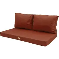 Deco Arts Abnehmbare Garten-Lounge-Kissen 100x50cm Terrakotta