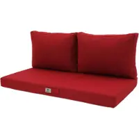 Deco Arts Gartenkissen abnehmbar 120x60cm - Bordeaux Mélange