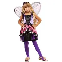 W WIDMANN MILANO Party Fashion Schmetterling-Kostüm "Fantasia" für Kinder, lila/orange