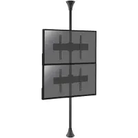 KIMEX Boden-Decken-Halterung für 2 TV-Bildschirme 32'' - 75'' - Höhe 240cm