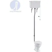 Burlington WC Abgang senkrecht/WC Abgang waagrecht/WC spülrandlos Retro/Vintage Serie Guild von Bathrooms