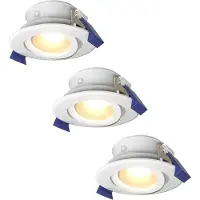 HOFTRONIC™ LED Einbaustrahler Lima 4W 4000K IP65 GU10 Weiß 3er Set