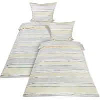 Beautissu 4tlg Biber Bettwäsche Viola Beige