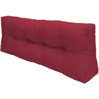 Beautissu Palettenkissen Outdoor Rückenkissen ECO Elements, 120x40cm, Rot