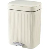 Kitchen Move Treteimer 12 Liter Rechteckig mit Pedal und Soft-Close 25,9x25,2x36,3 cm