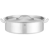 Hendi Kochtopf,niedrig - mit Deckel,10,8L,360x(H)110mm,Rund