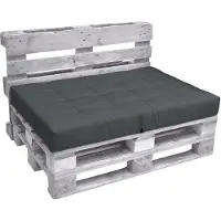 Beautissu Palettenkissen Outdoor Sitzkissen ECO Elements, 120x80cm, Anthrazit