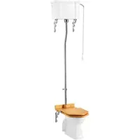 Burlington WC Abgang senkrecht/WC Abgang waagrecht/WC mit hohem Spülkasten Retro/Vintage Serie von Bathrooms