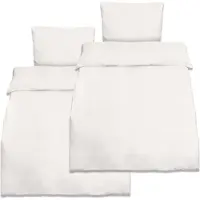 Beautissu 2er Set Renforcé Bettwäsche Set Julie, 155x220cm, 2tlg., Weiß