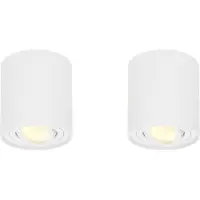 HOFTRONIC™ LED Aufbaustrahler 2x4W 345lm 2700K Weiß GU10 IP20 dimmbar schwenkbar