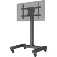 KIMEX - Mobiler Standfuß für TV-Bildschirm 32''-75'', Höhe 118 cm