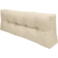 Beautissu Palettenkissen Outdoor Rückenkissen ECO Elements, 120x40cm, Natur