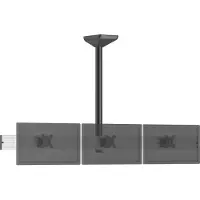 KIMEX - TV-Halterung Decke menu board 3 Bildschirme 32'' - Höhe 100 cm