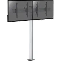 KIMEX - Standfuß für 2 TV-Bildschirme 43'' - 49'' - Höhe 175cm - Zum Anschrauben