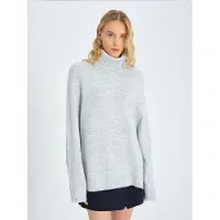 MixRay Lässiger Turtleneck Strickpullover