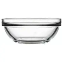 Orion Satz von 6 Schalen Chef's stapelbar Glas, Transparent, Cm 6
