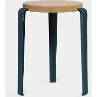 TIPTOE - LOU Hocker, Eiche natur / night blue