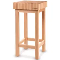 Hendi Hackklotz aus Holz 400x400x150mm mit Sockel - 505625