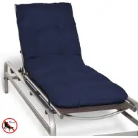 Beautissu Auflage Sonnenliege Deckchair Flair RL, 190x60x8 cm, Dunkelbrau