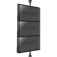 KIMEX Boden-Decken-Halterung für 6 TV-Bildschirme back to back 32'' - 75'' - Vesa max 600x400