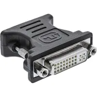 InLine Display-Adapter DVI-I W bis HD-15 VGA M Schwarz (17790)