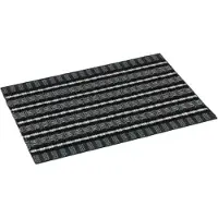 Astra POLY BRUSH Türmatte, 40 x 60 cm 250015041 , Farbe: schwarz / silber
