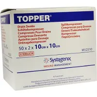 KCI Topper Schlitzkompr.10x10 cm steril 50x2 St Kompressen