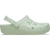 Crocs Pantoletten Classic Floral Cut-Out Clog 210927 Grün