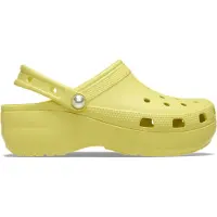 Crocs Pantoletten Classic Platform Pearl Clog 211231 Gelb