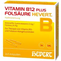 Hevert Arzneimittel GmbH & Co. KG Vitamin B12 PLUS Folsäure Hevert a 2 ml 2X5X2 ml